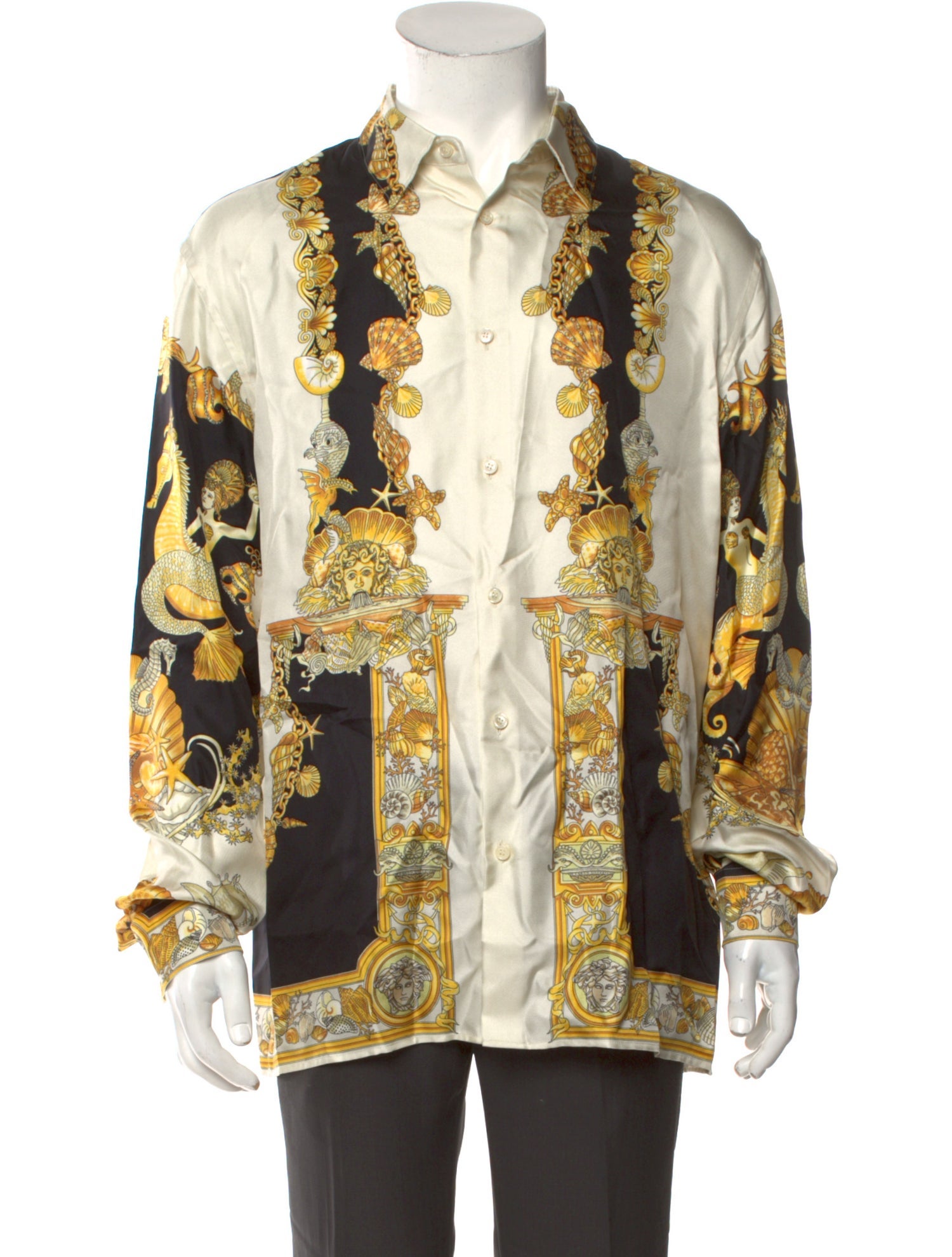 Versace Silk Printed Shirt