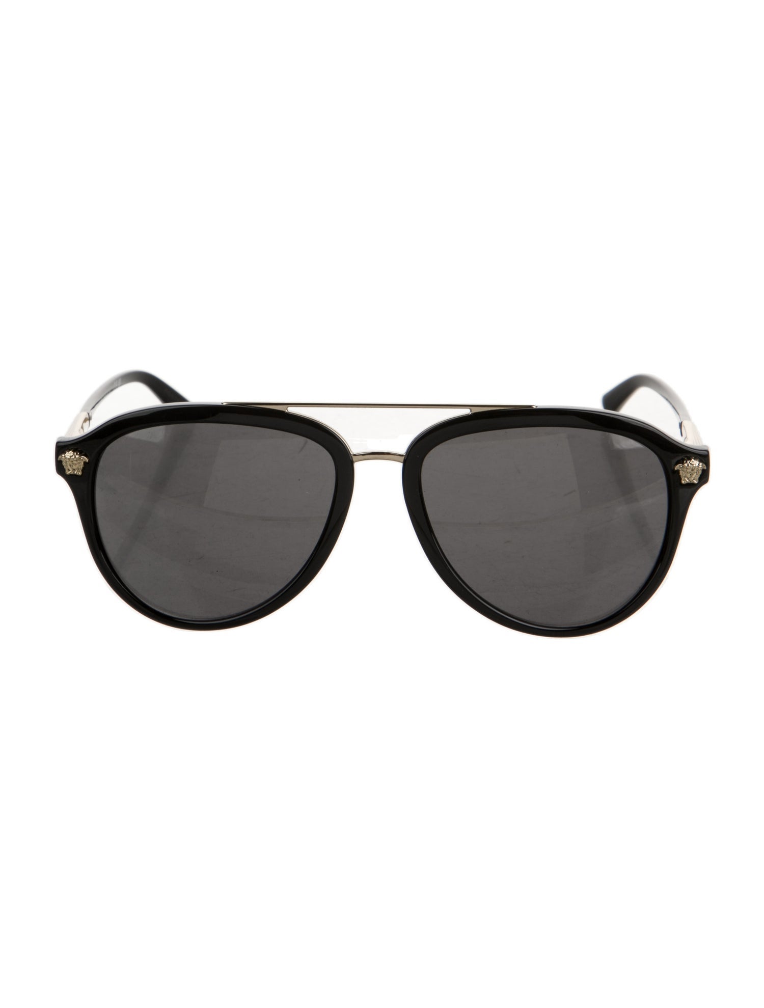Versace Medusa Insignia Aviator Sunglasses w/ Tags