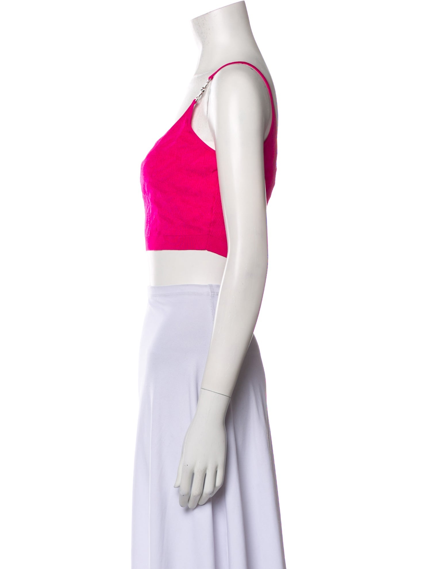 Versace Scoop Neck Sleeveless Crop Top w/ Tags