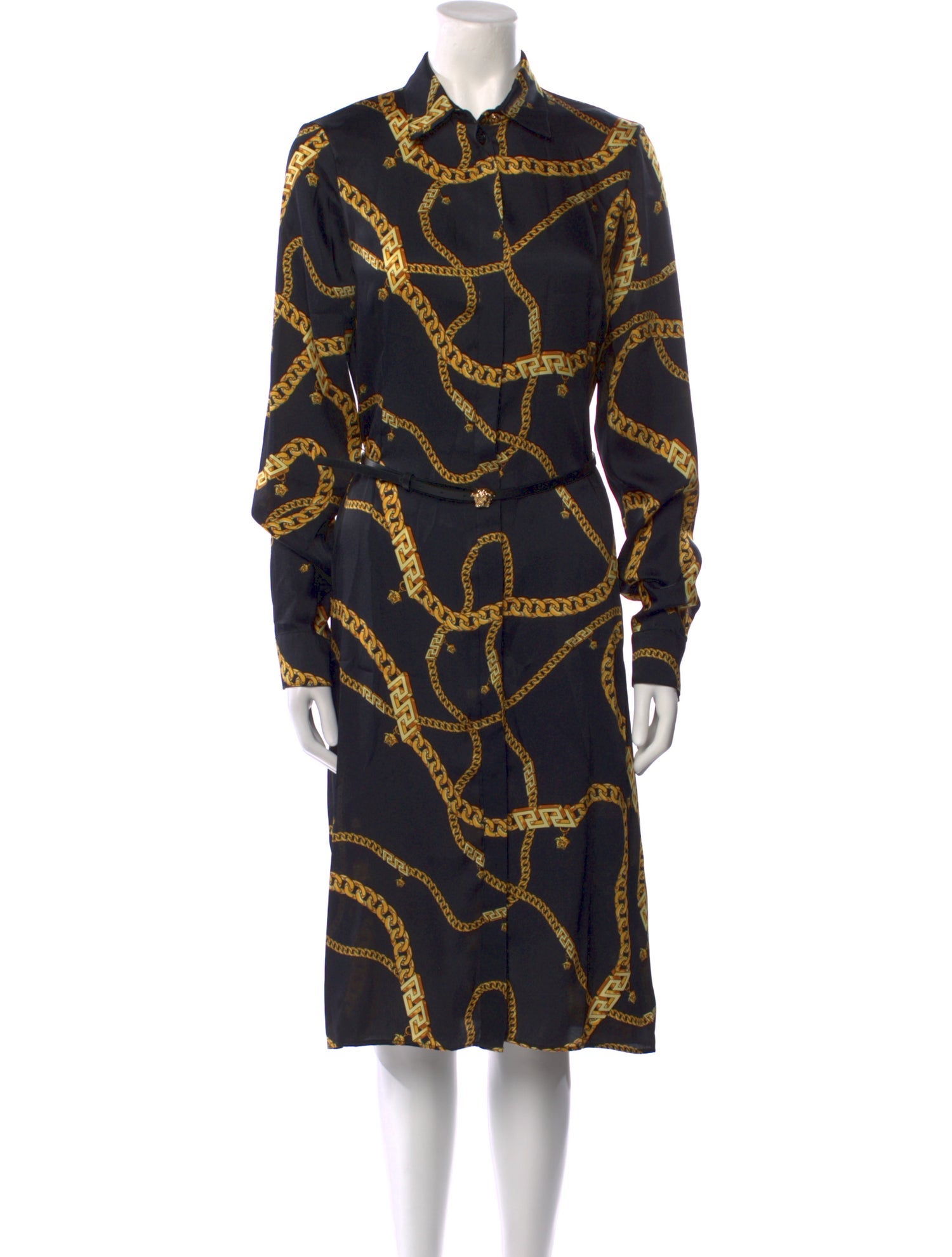 Versace Printed Midi Length Dress