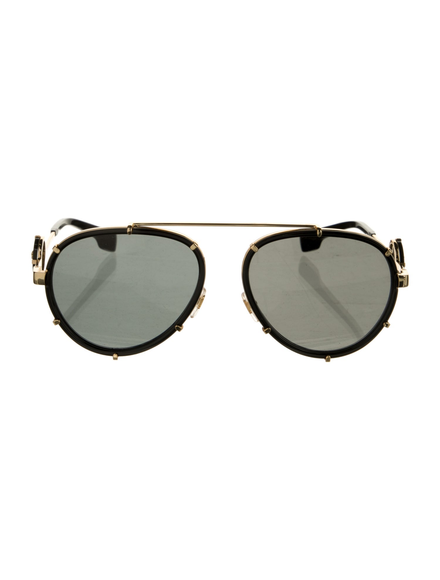 Versace Medusa Insignia Aviator Sunglasses