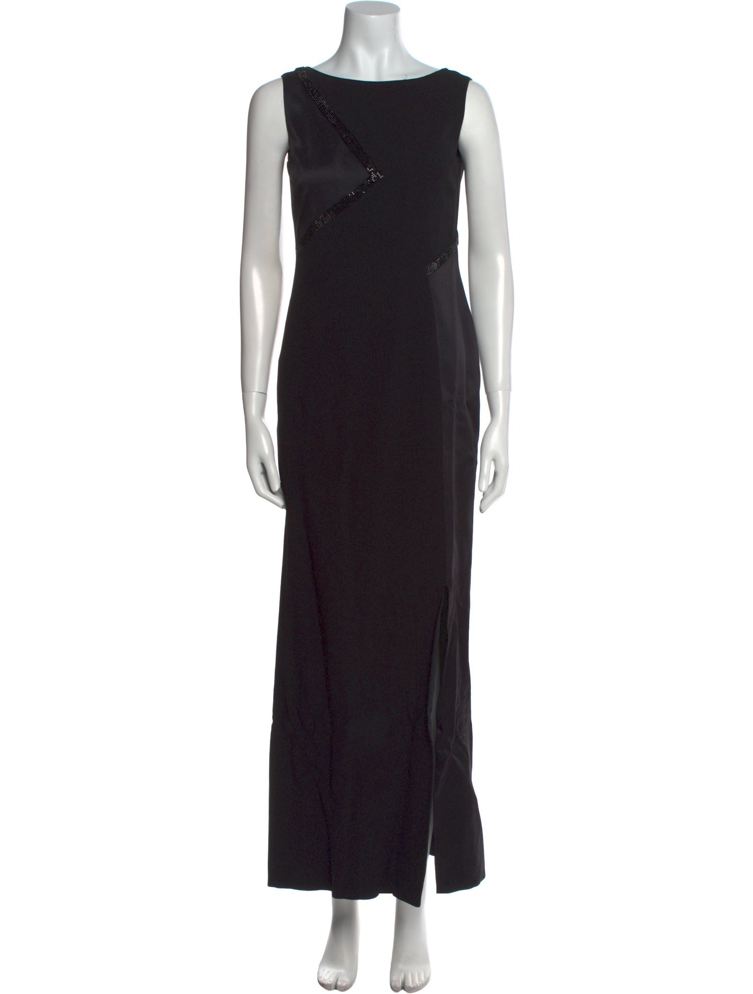Versace Bateau Neckline Long Dress