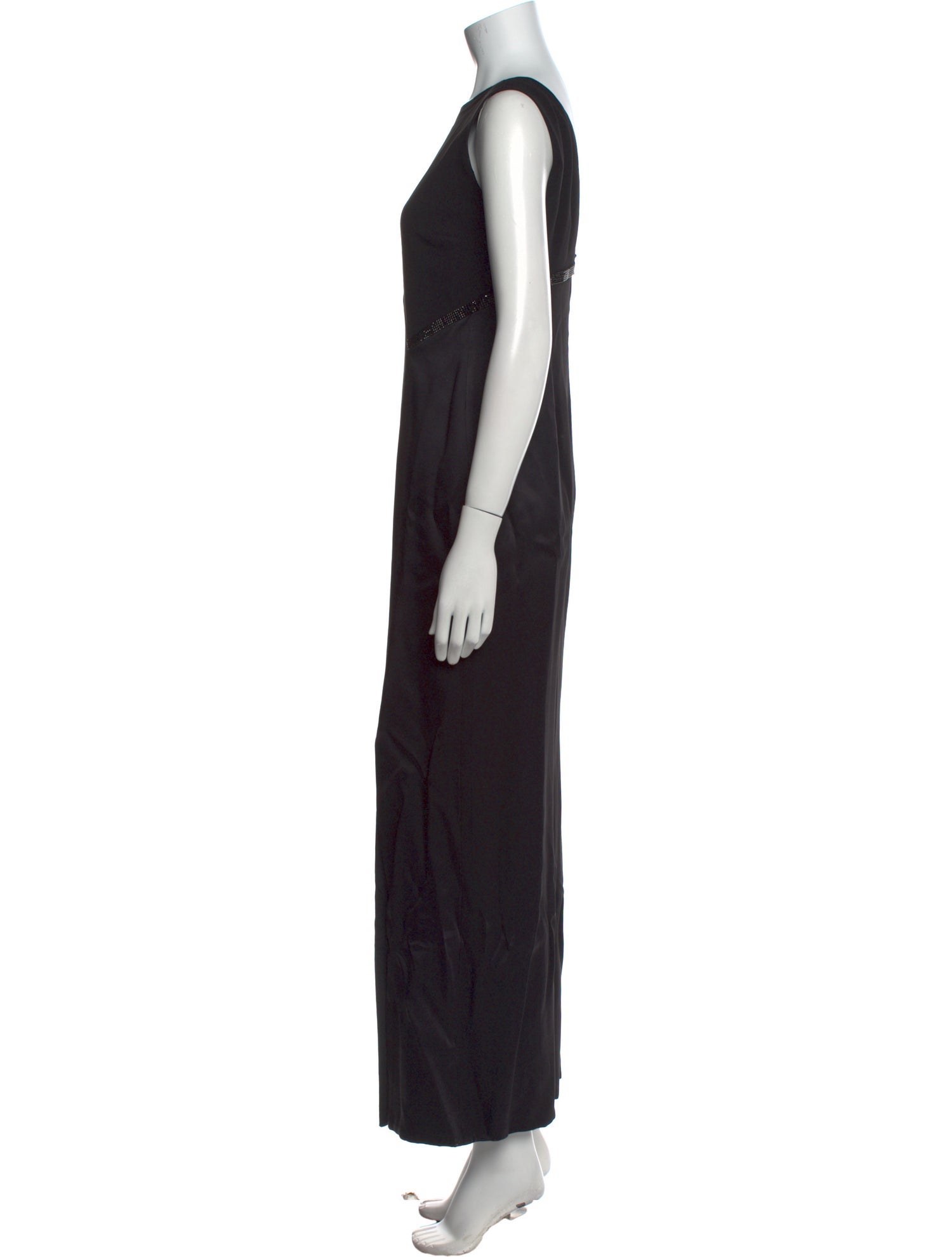 Versace Bateau Neckline Long Dress