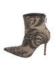 Versace Lace Lace Pattern Boots