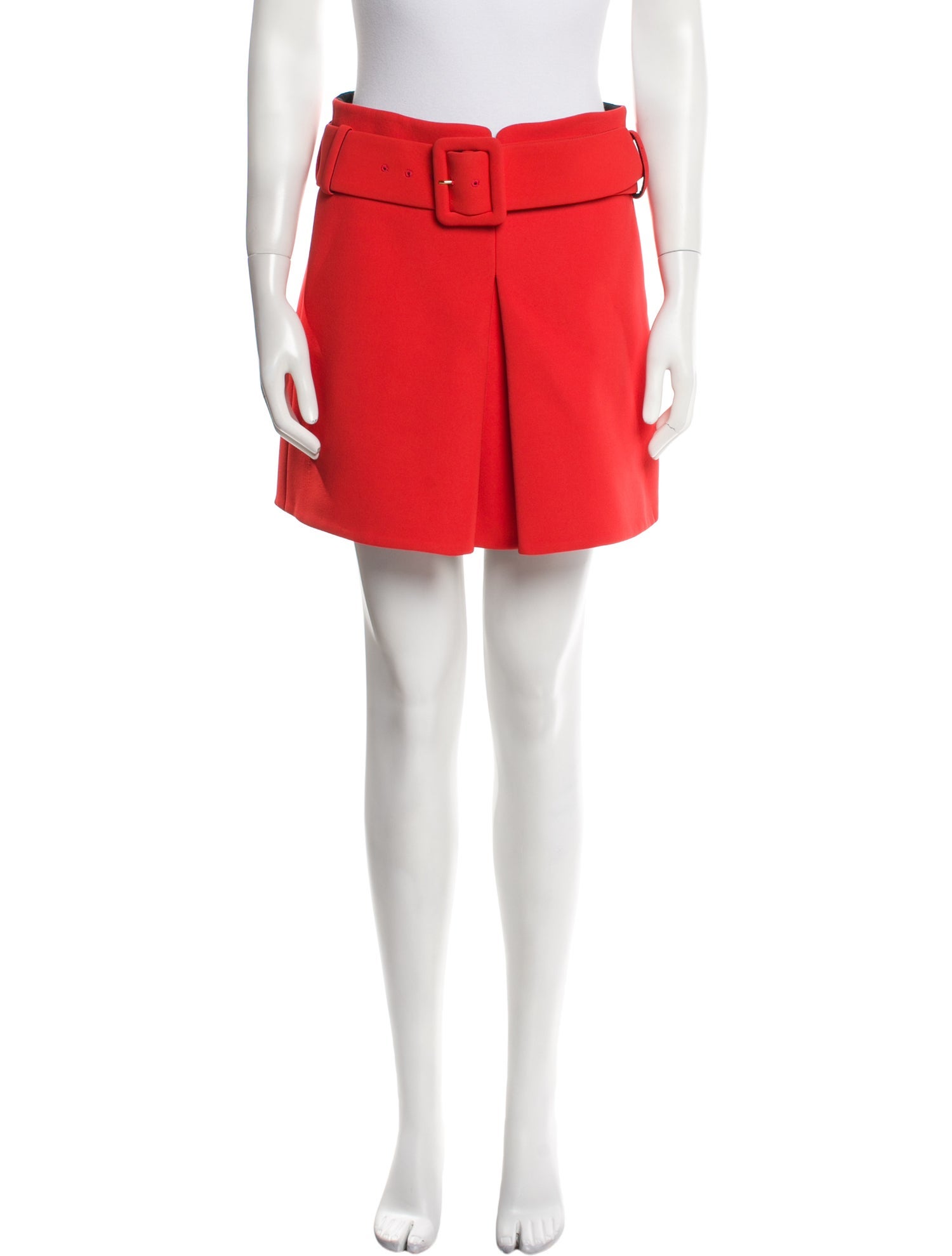 Versace Pleated Accents Mini Skirt