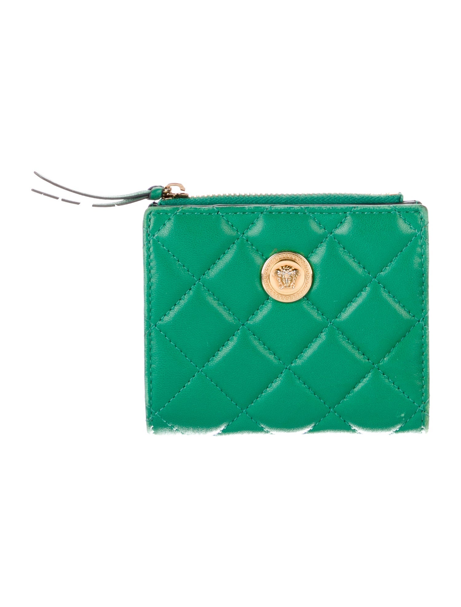 Versace Leather Printed Wallet