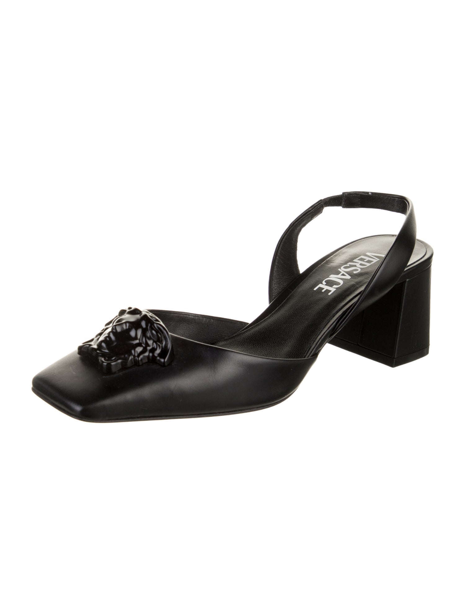 Versace Leather Slingback Pumps