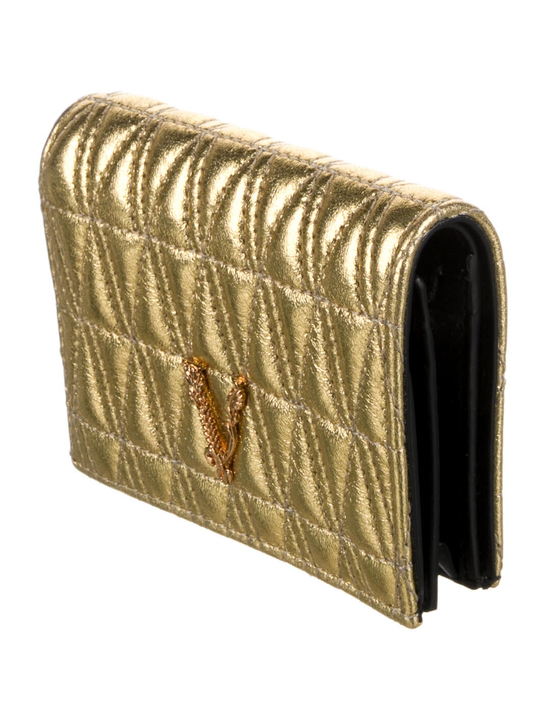 Versace Leather Compact Wallet