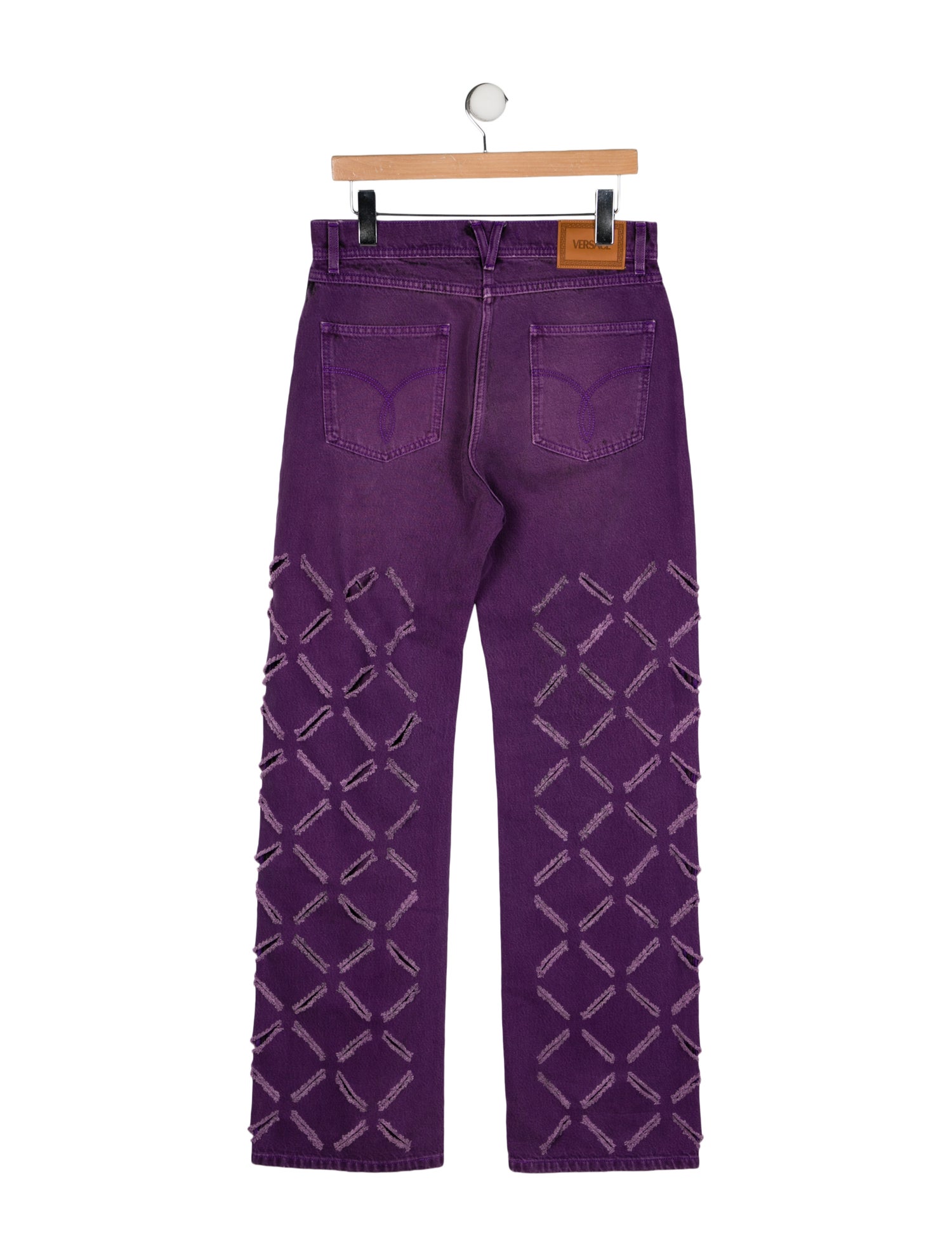 Versace High-Rise Wide Leg Jeans