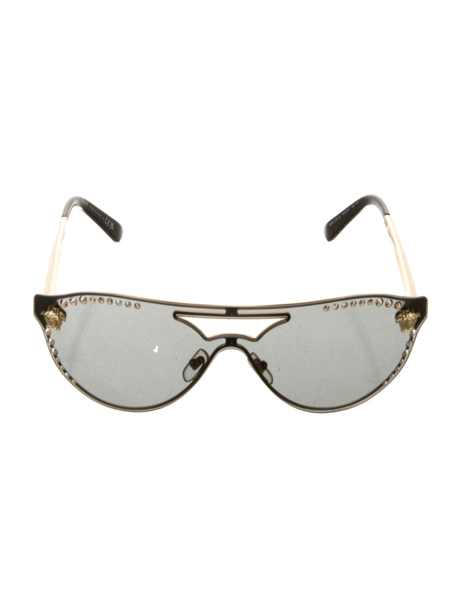 Versace Shield Mirrored Sunglasses