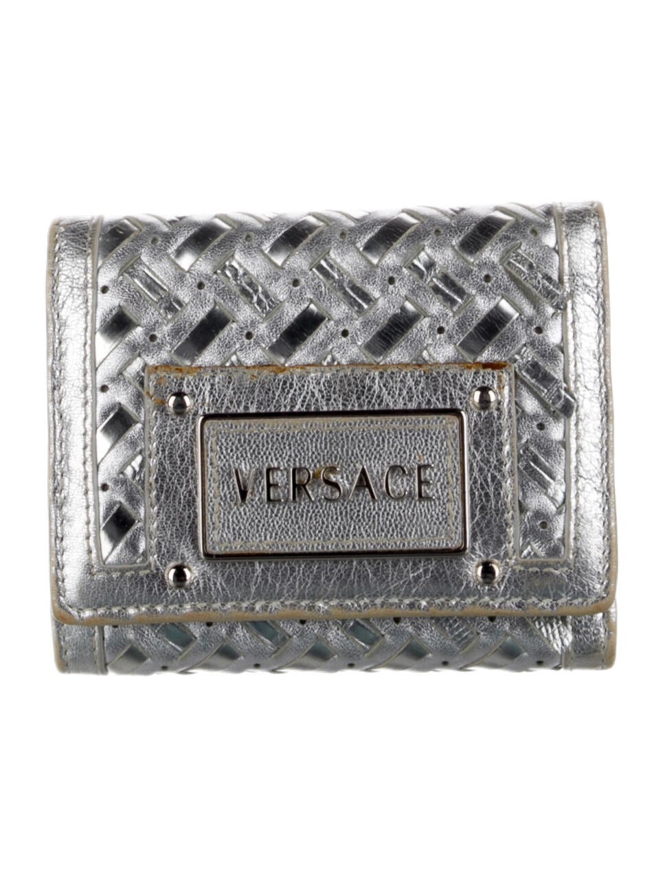 Versace Leather Compact Wallet