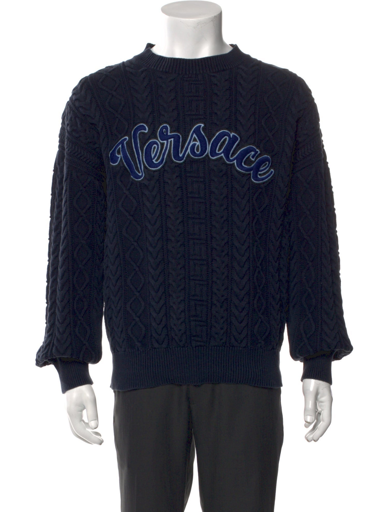Versace Medusa Insignia Crew Neck Pullover