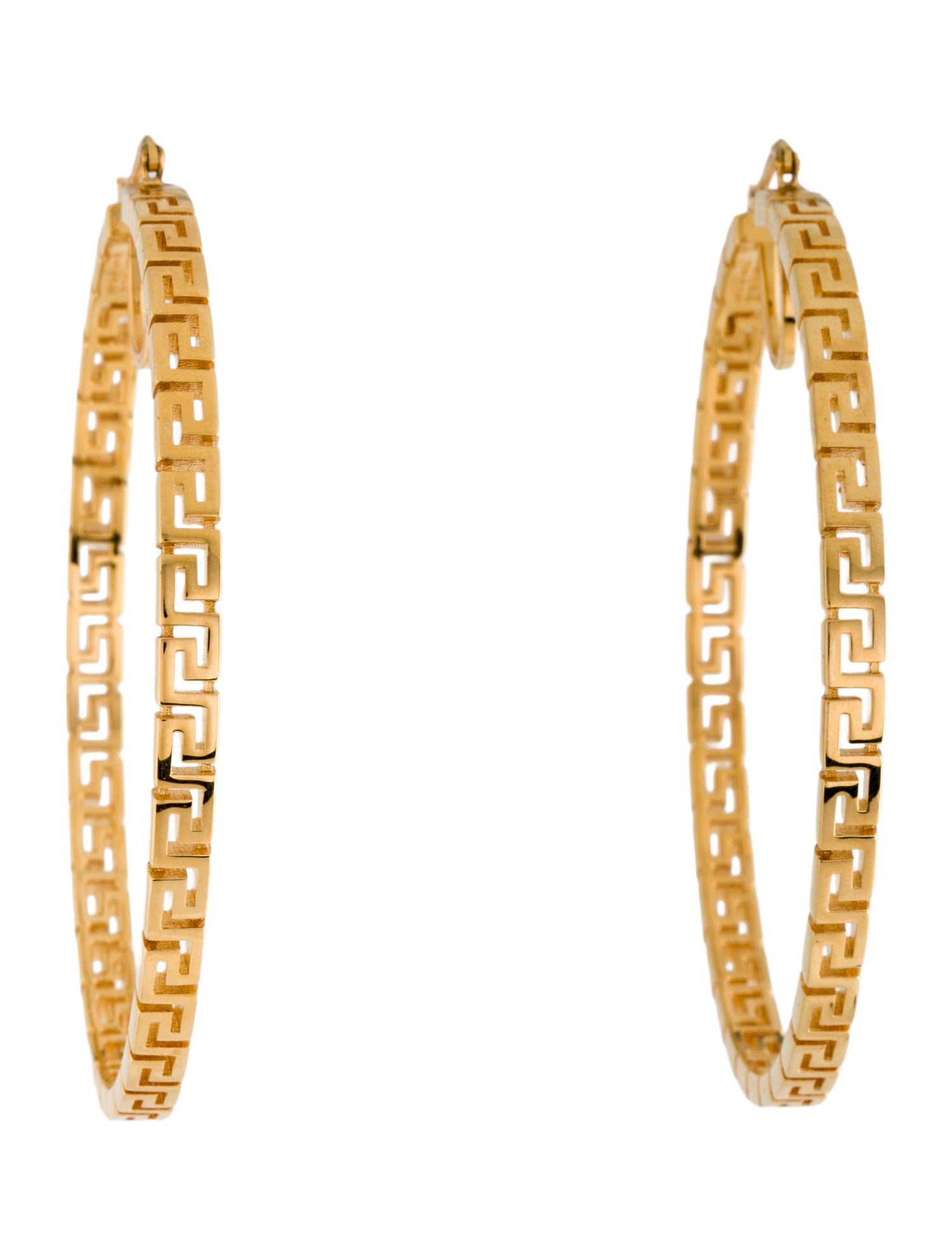 Versace Greca Hoop Earrings