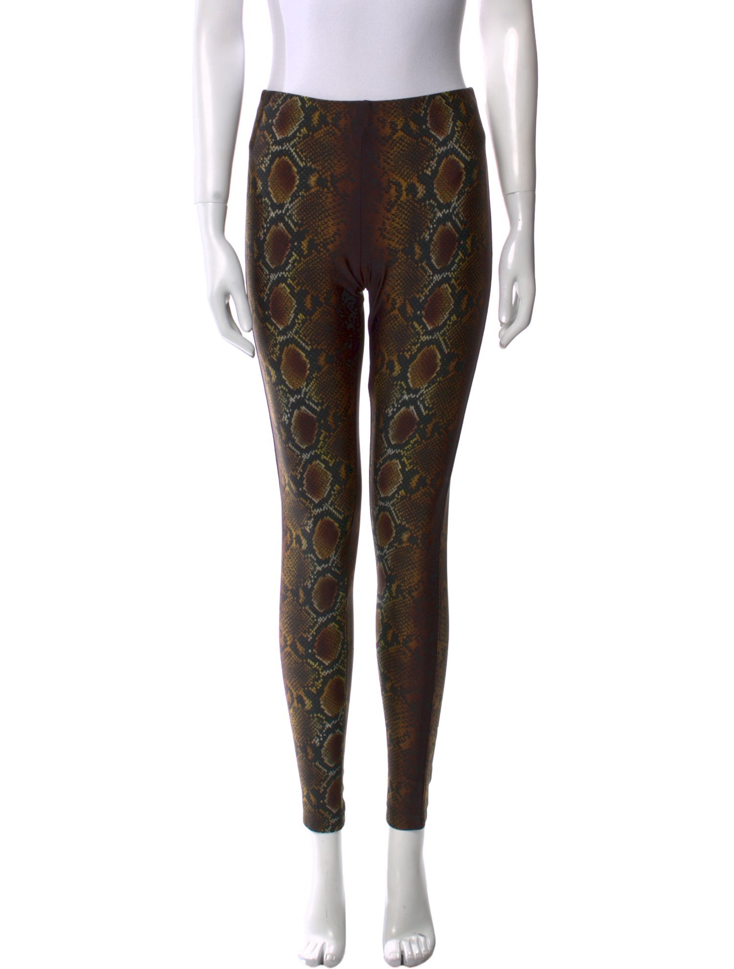 Versace Animal Print Skinny Leg Pants