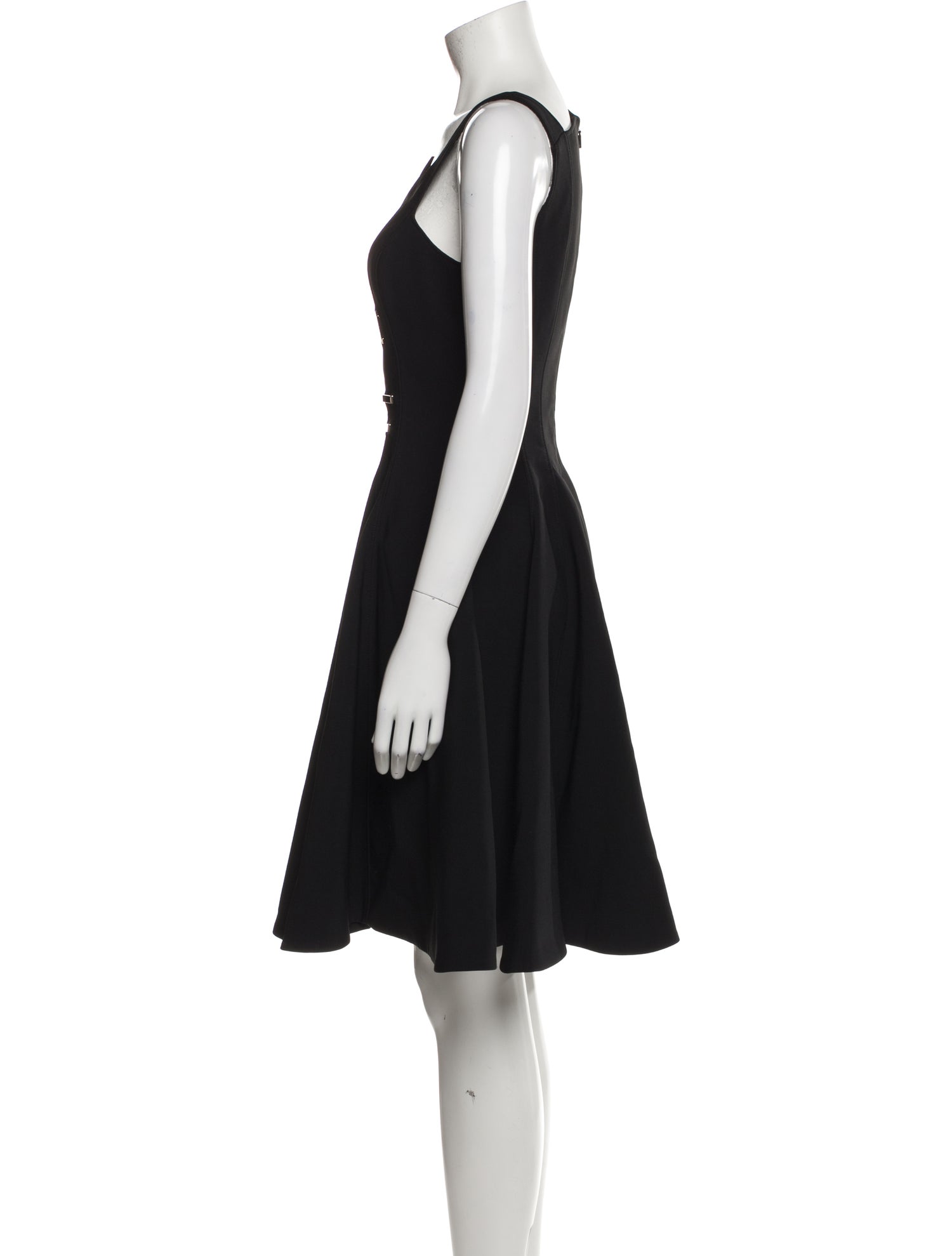 Versace V-Neck Knee-Length Dress