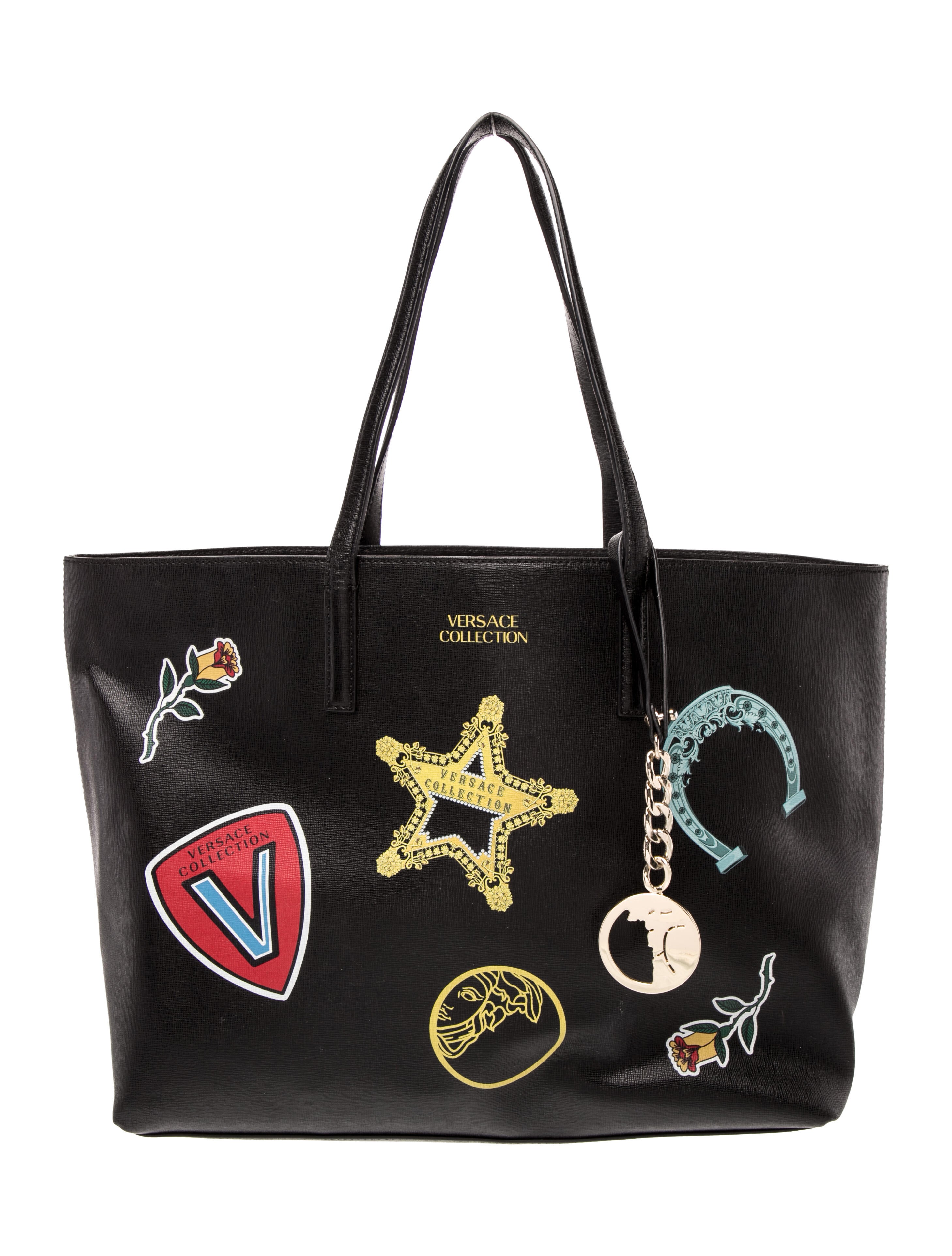 Versace Collection Leather Tote