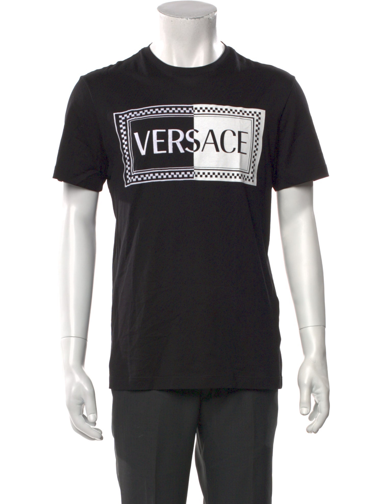 Versace Graphic Print Crew Neck T-Shirt