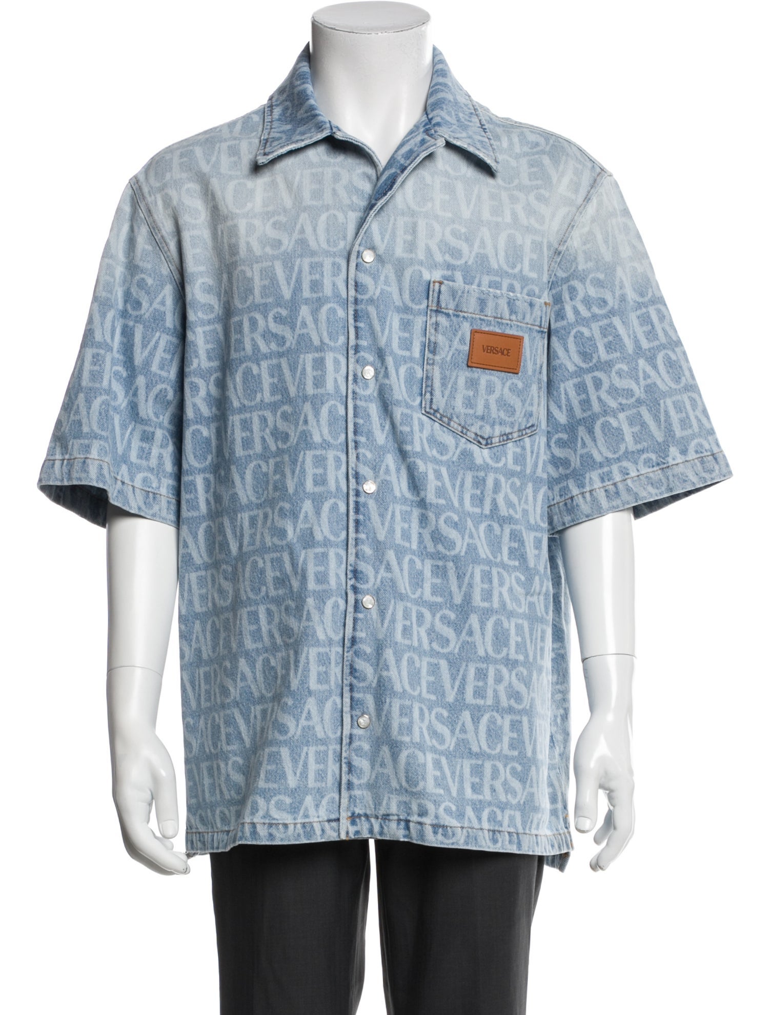 Versace Printed Denim Jacket