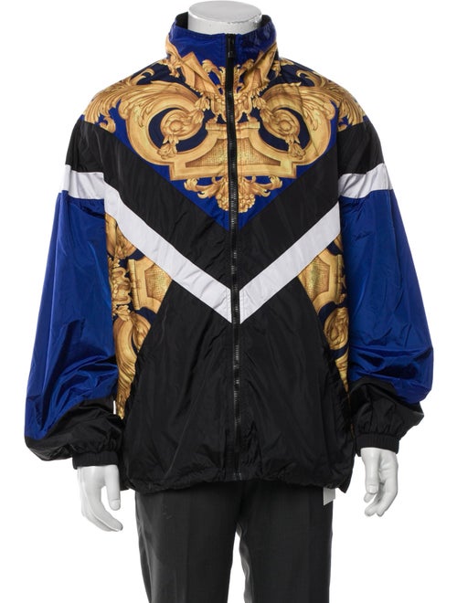 Versace Colorblock Pattern Windbreaker