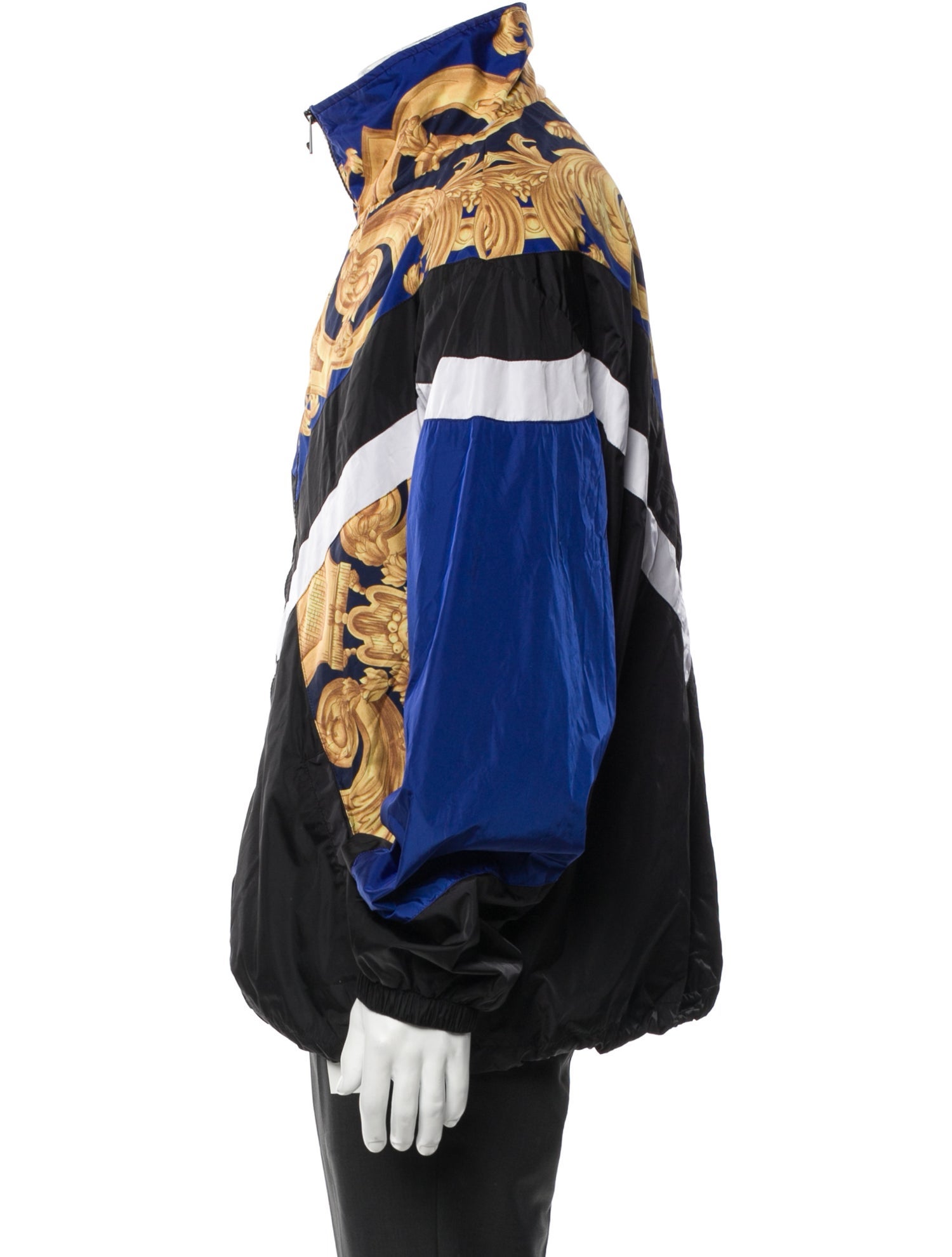 Versace Colorblock Pattern Windbreaker