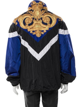Versace Colorblock Pattern Windbreaker