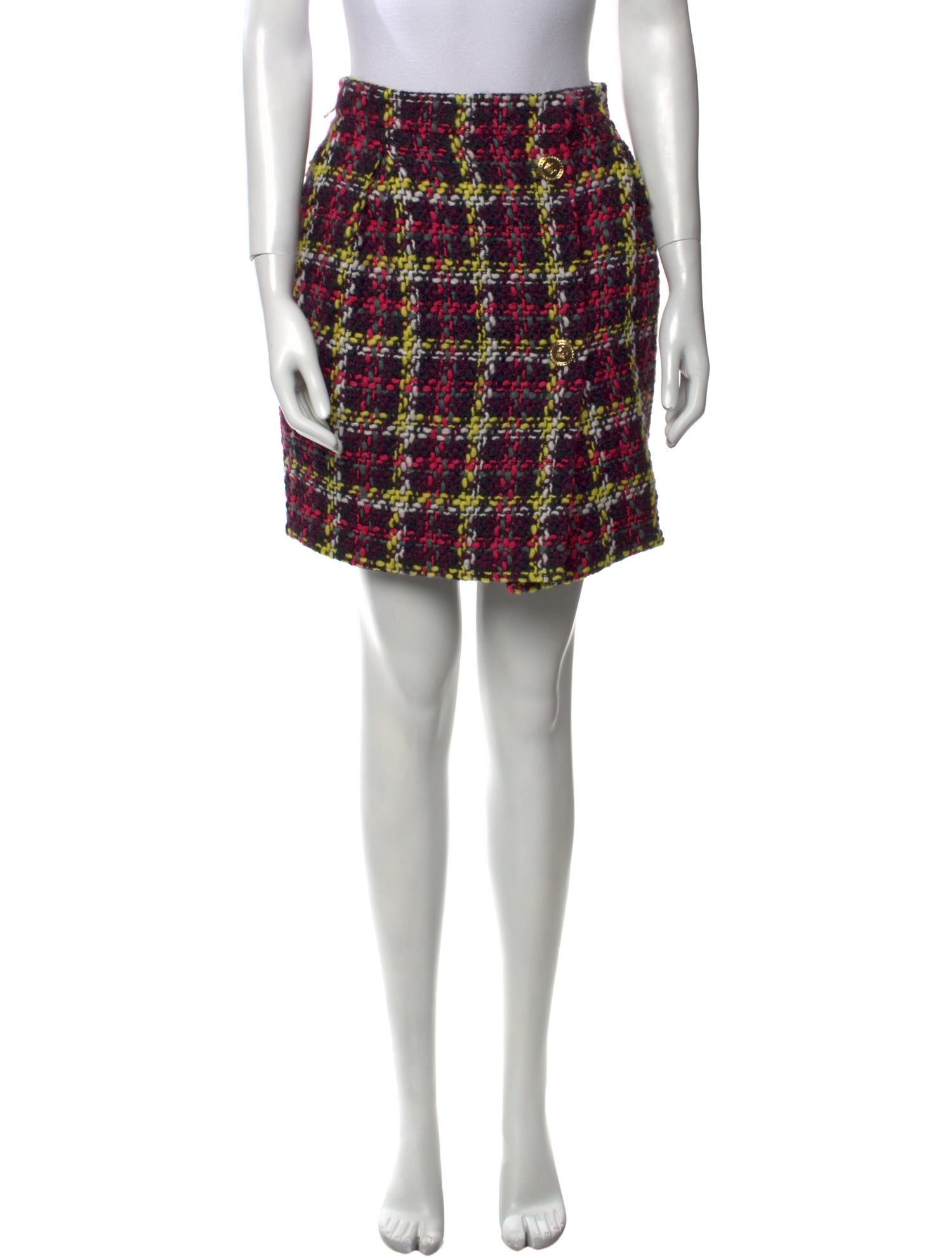Versace Virgin Wool Mini Skirt