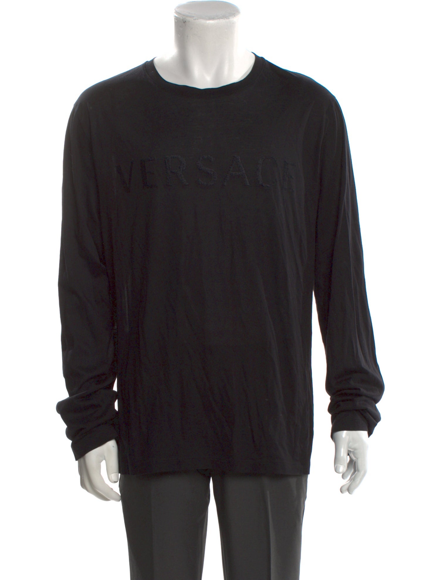 Versace Crew Neck Long Sleeve T-Shirt