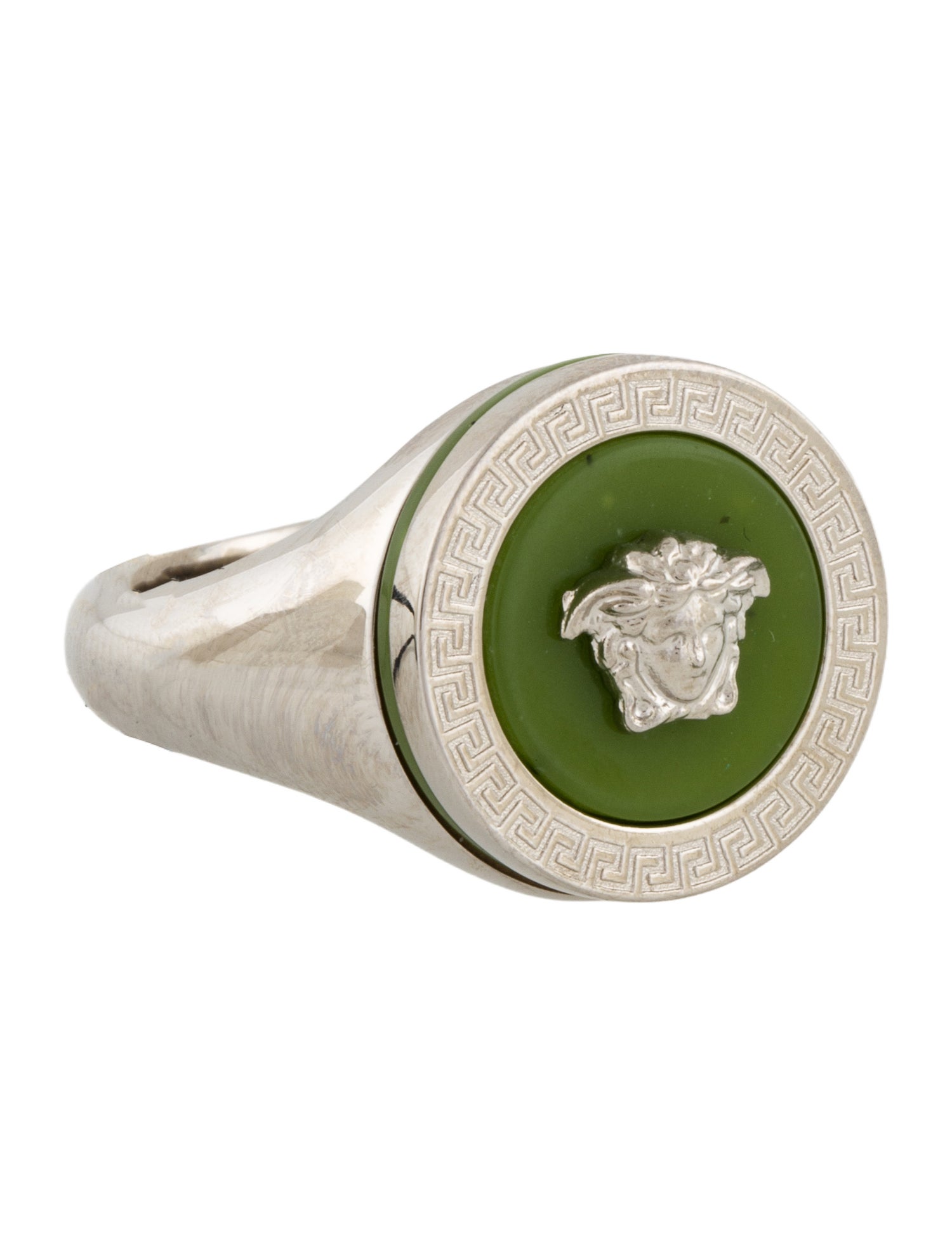 Versace Enamel Medusa Ring w/ Tags