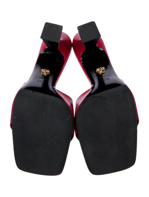 Versace Medusa Insignia Leather Slides