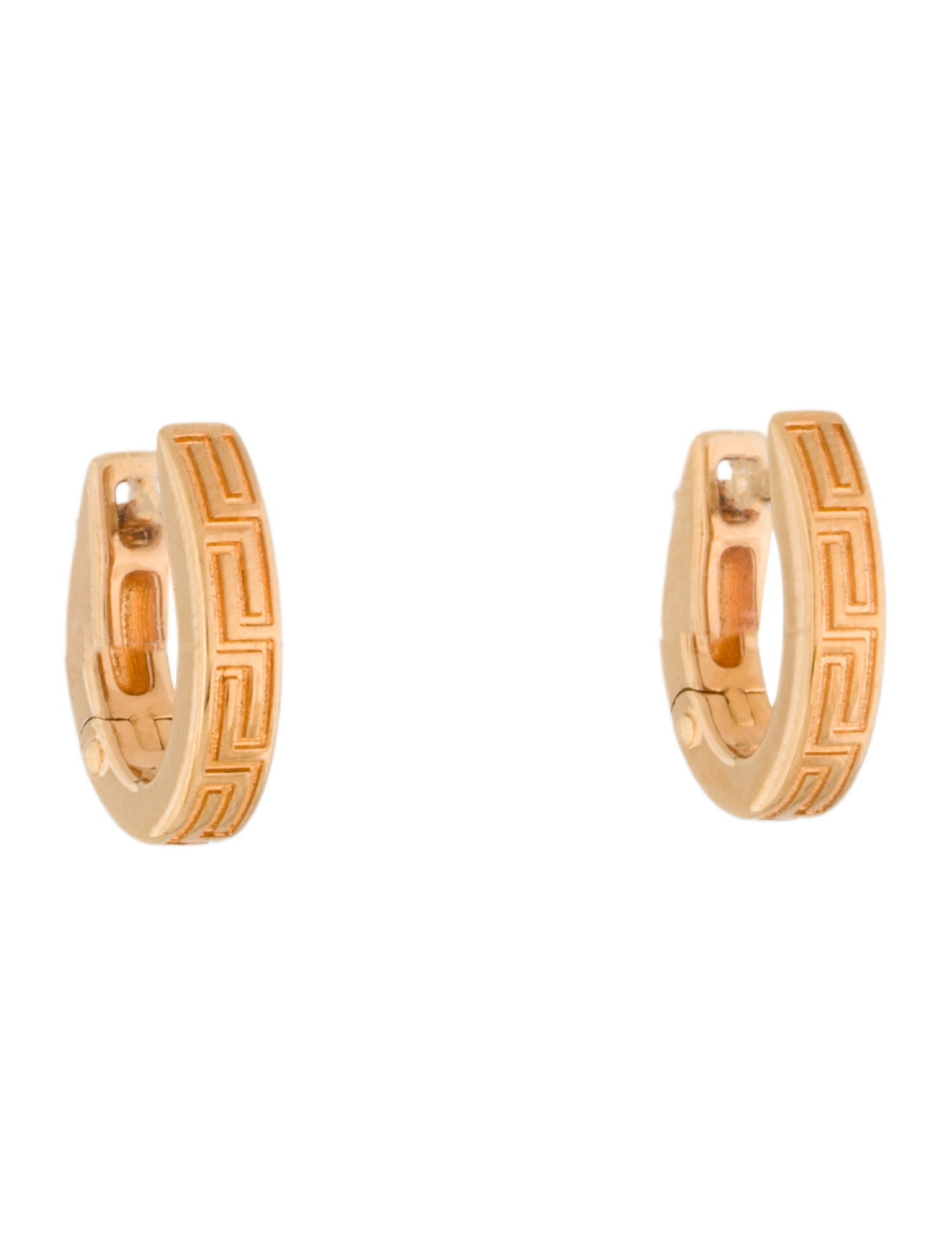 Versace Greca Huggies Earrings