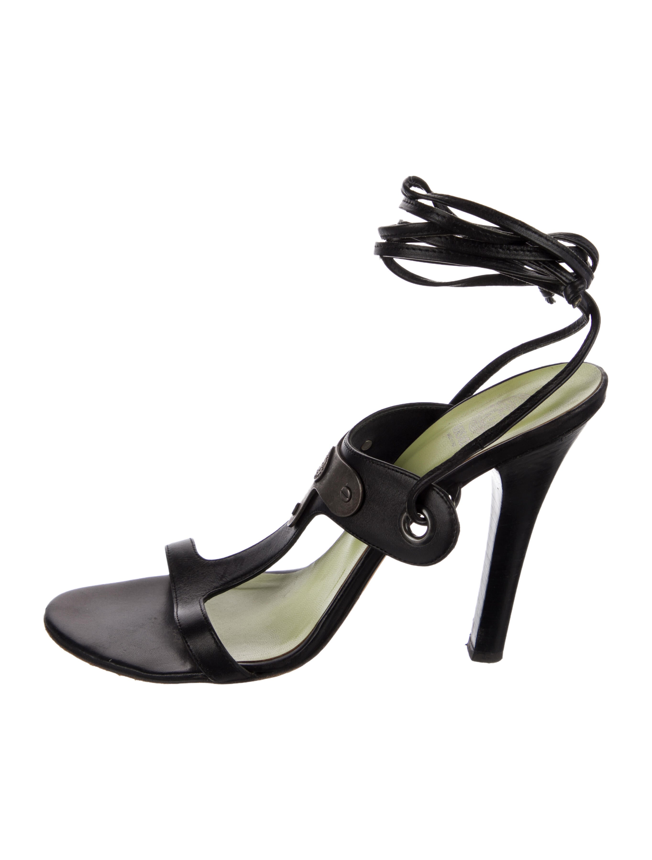 Versace Leather Gladiator Sandals