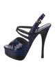 Versace Patent Leather Slingback Sandals