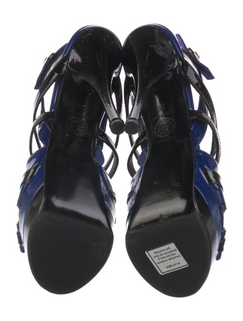Versace Patent Leather Slingback Sandals