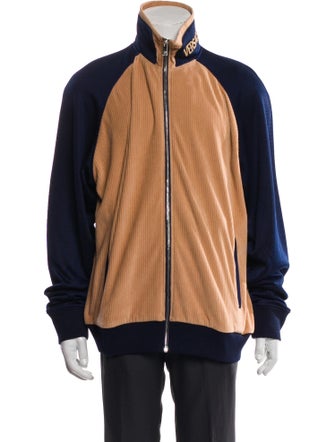 Versace Colorblock Pattern Windbreaker