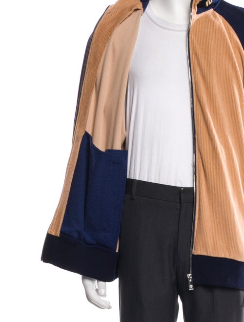 Versace Colorblock Pattern Windbreaker