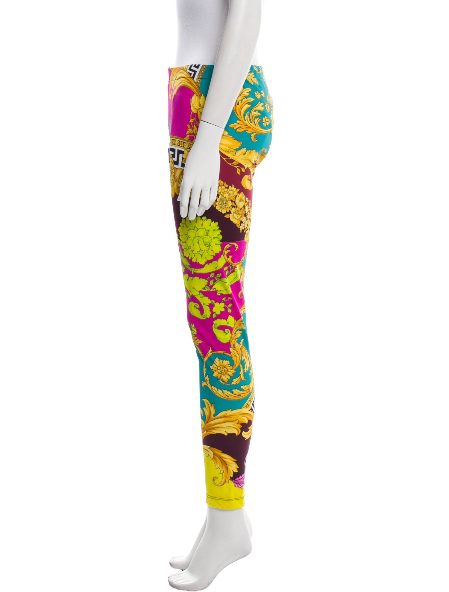 Versace Printed Skinny Leg Pants