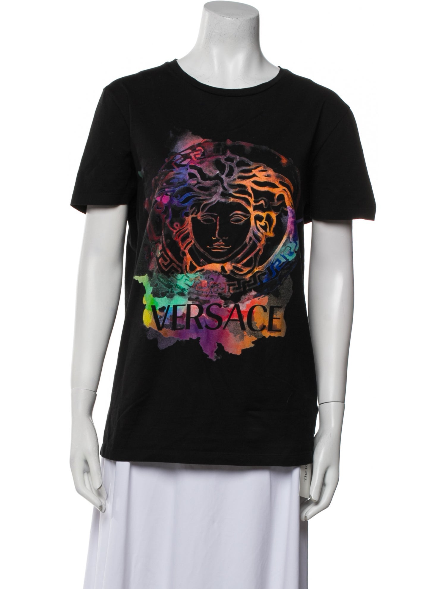 Versace Graphic Print Crew Neck T-Shirt