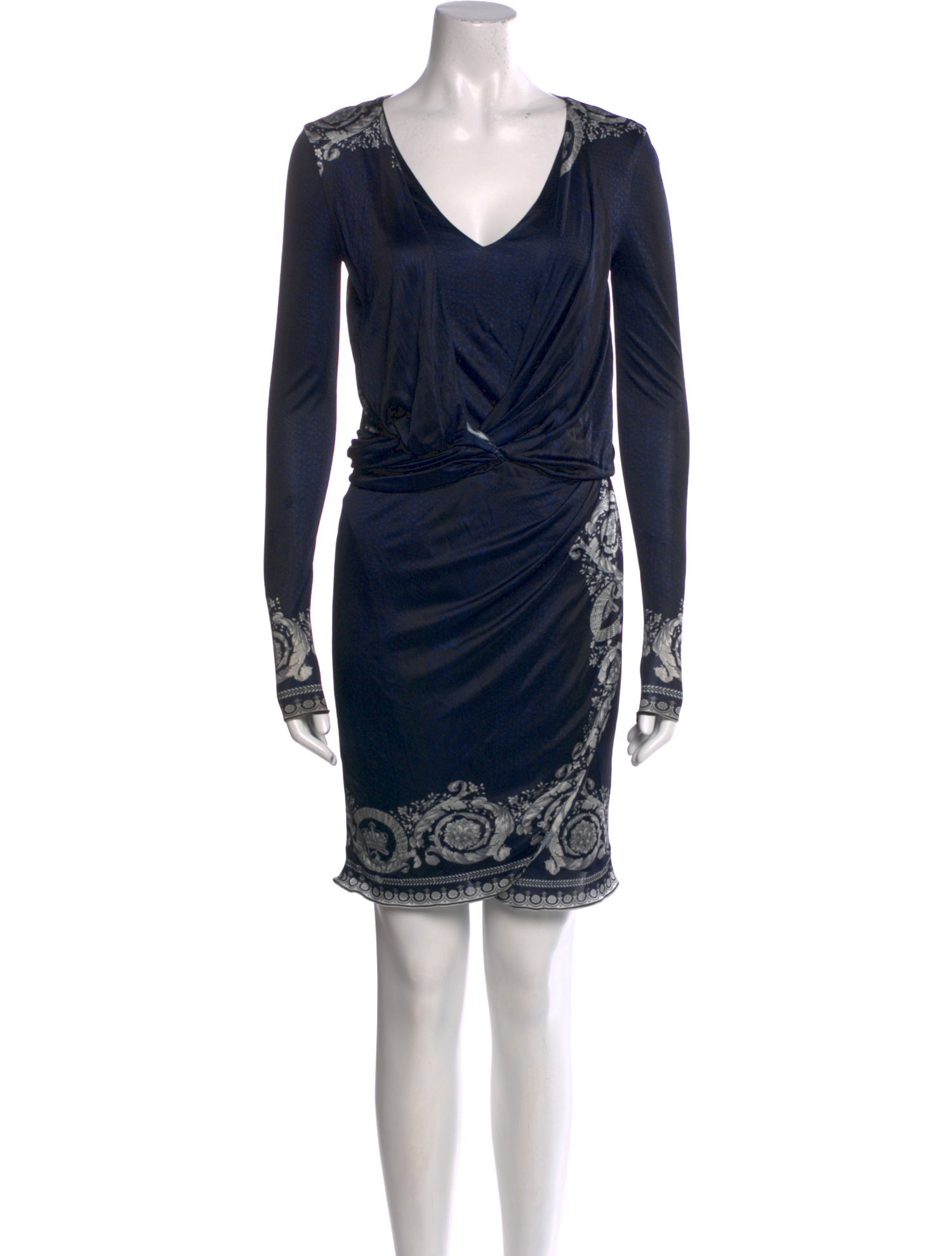 Versace V-Neck Mini Dress