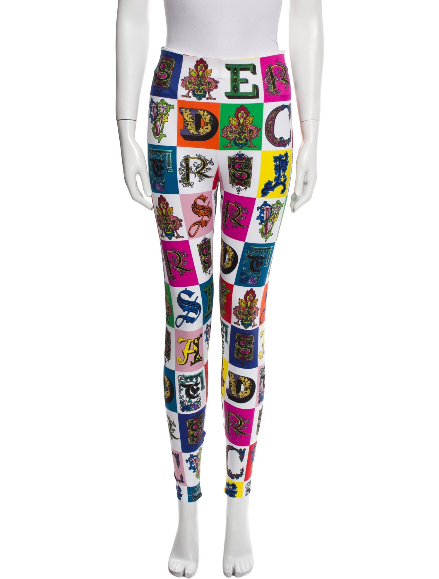 Versace Printed Skinny Leg Pants