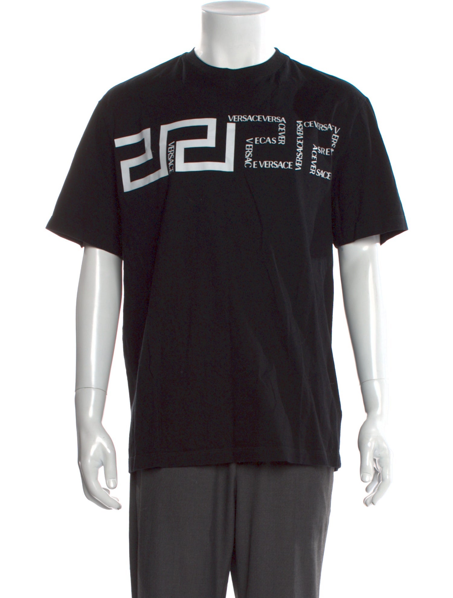 Versace Graphic Print Crew Neck T-Shirt