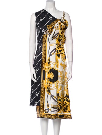 Versace Silk Midi Length Dress