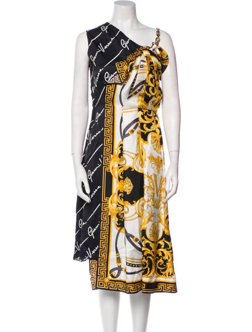 Versace Silk Midi Length Dress