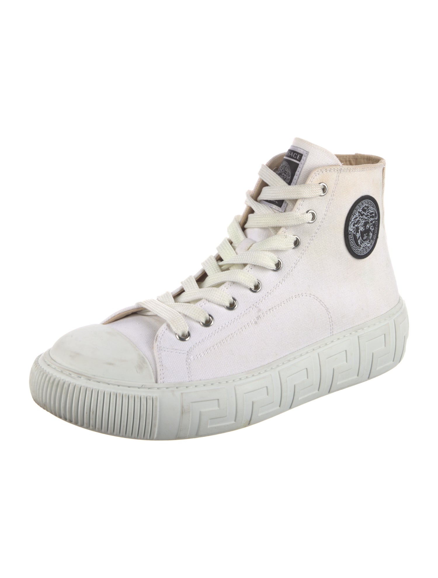 Versace Medusa Insignia Canvas Sneakers