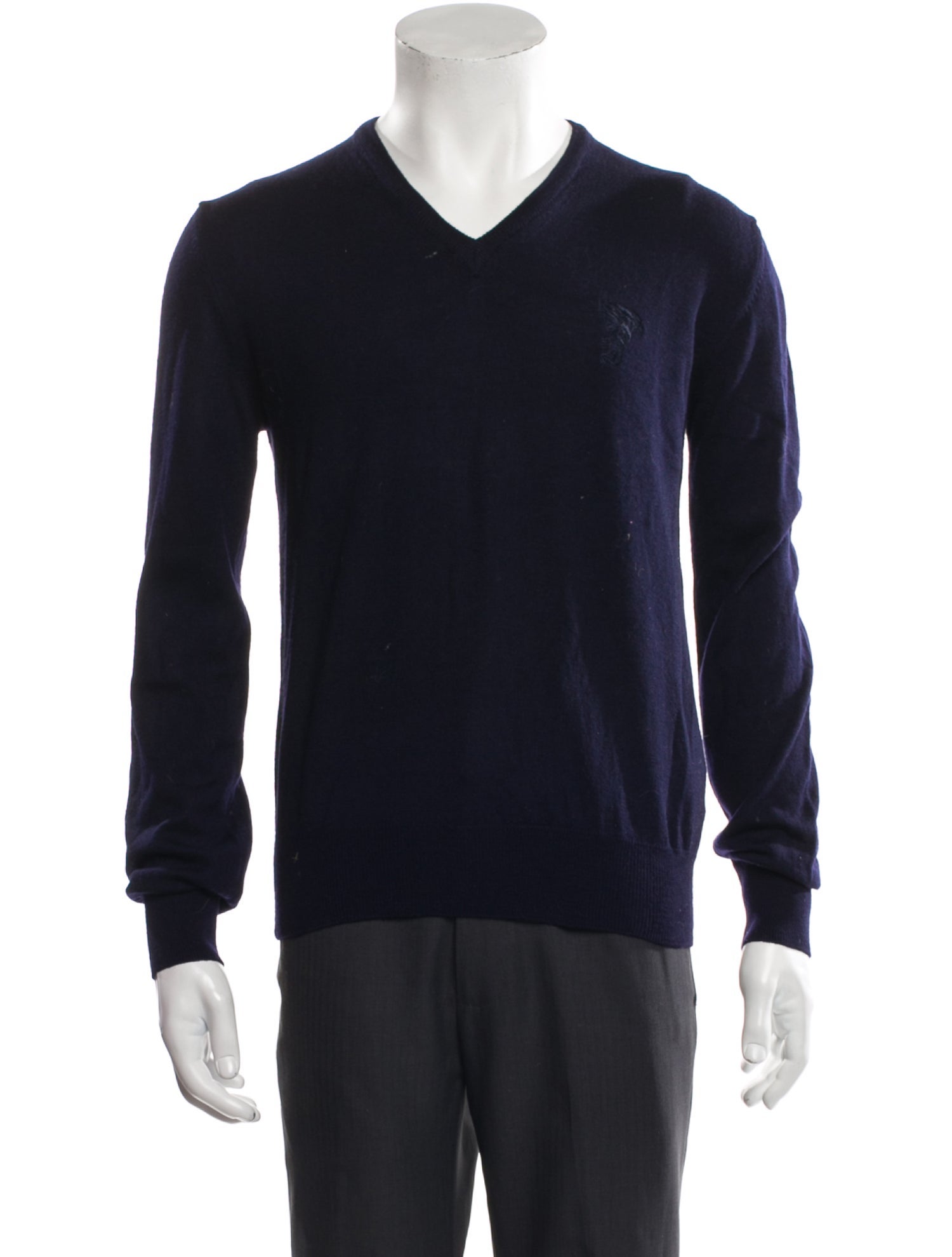 Versace Wool V-Neck Pullover