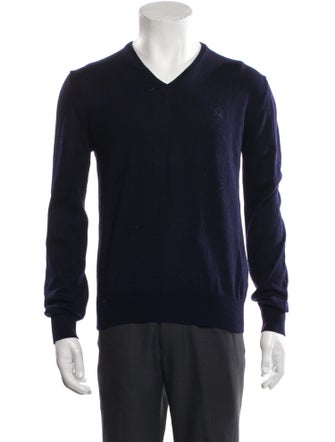 Versace Wool V-Neck Pullover