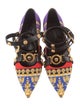 Versace Printed Slingback Flats