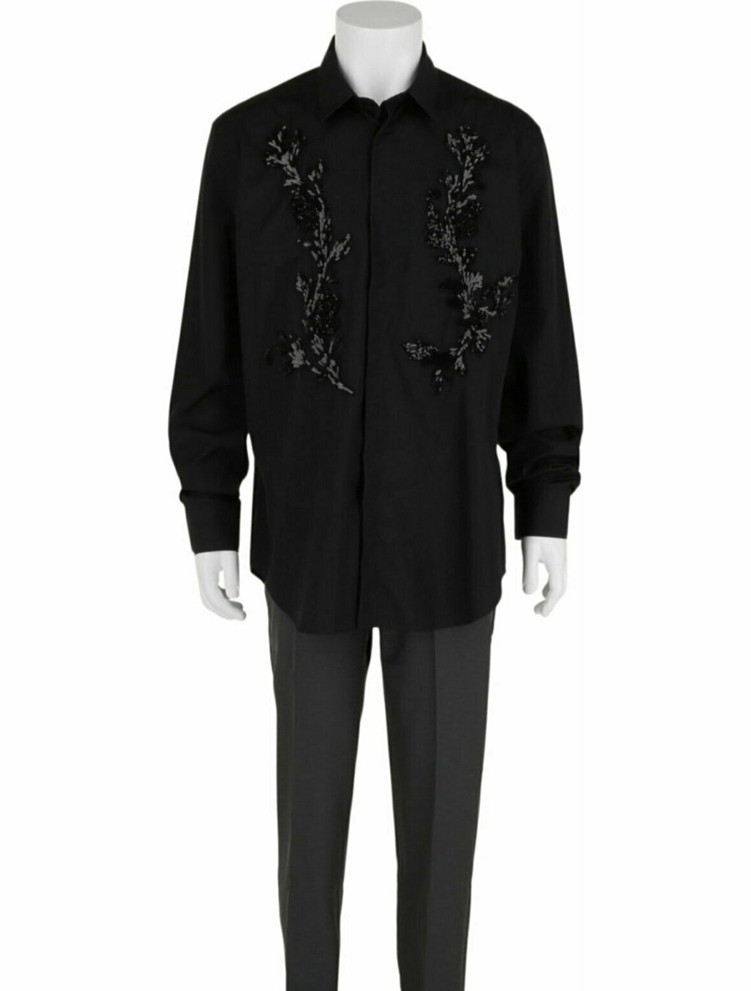 Versace Solid Button-Up Top w/ Tags