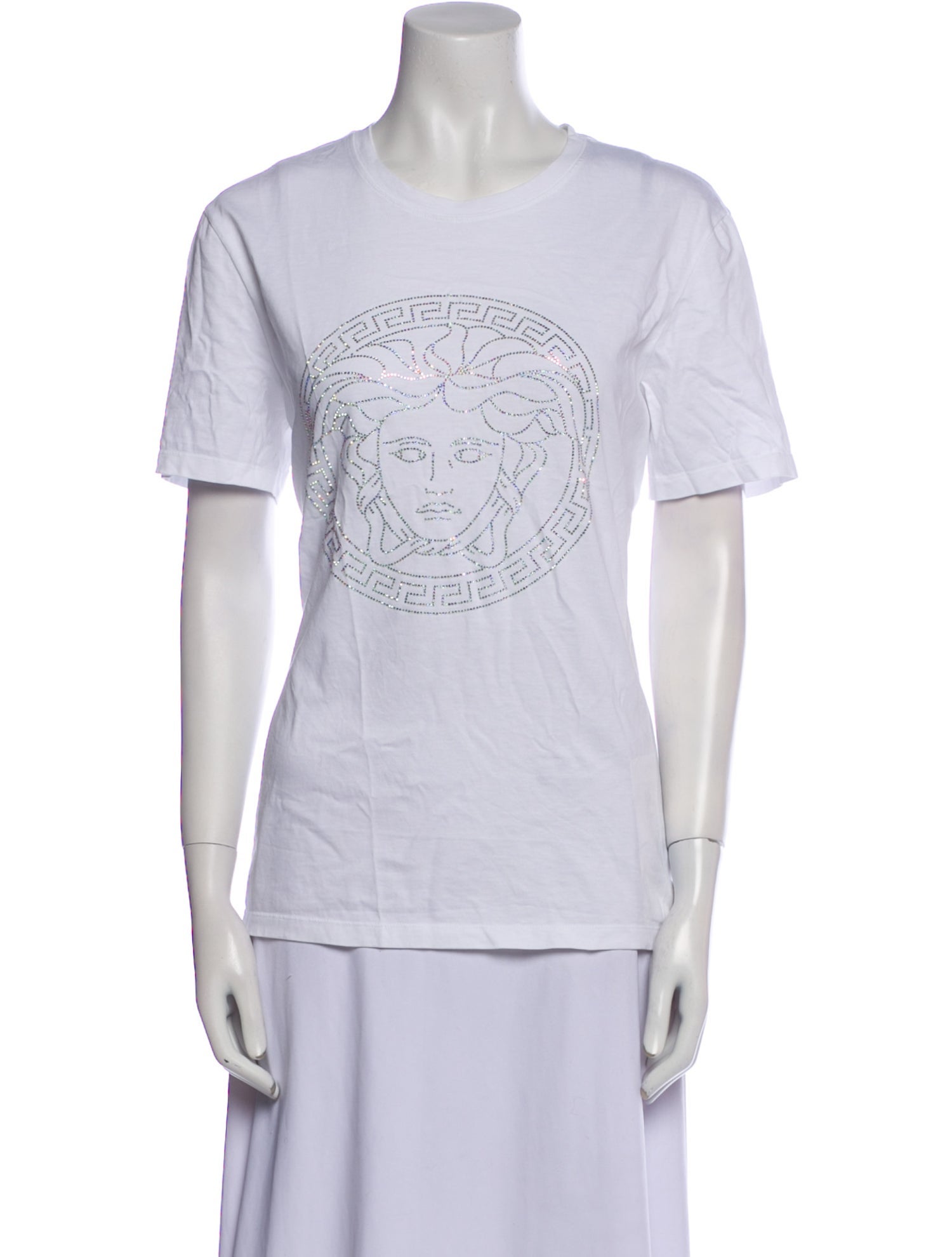 Versace Graphic Print Crew Neck T-Shirt