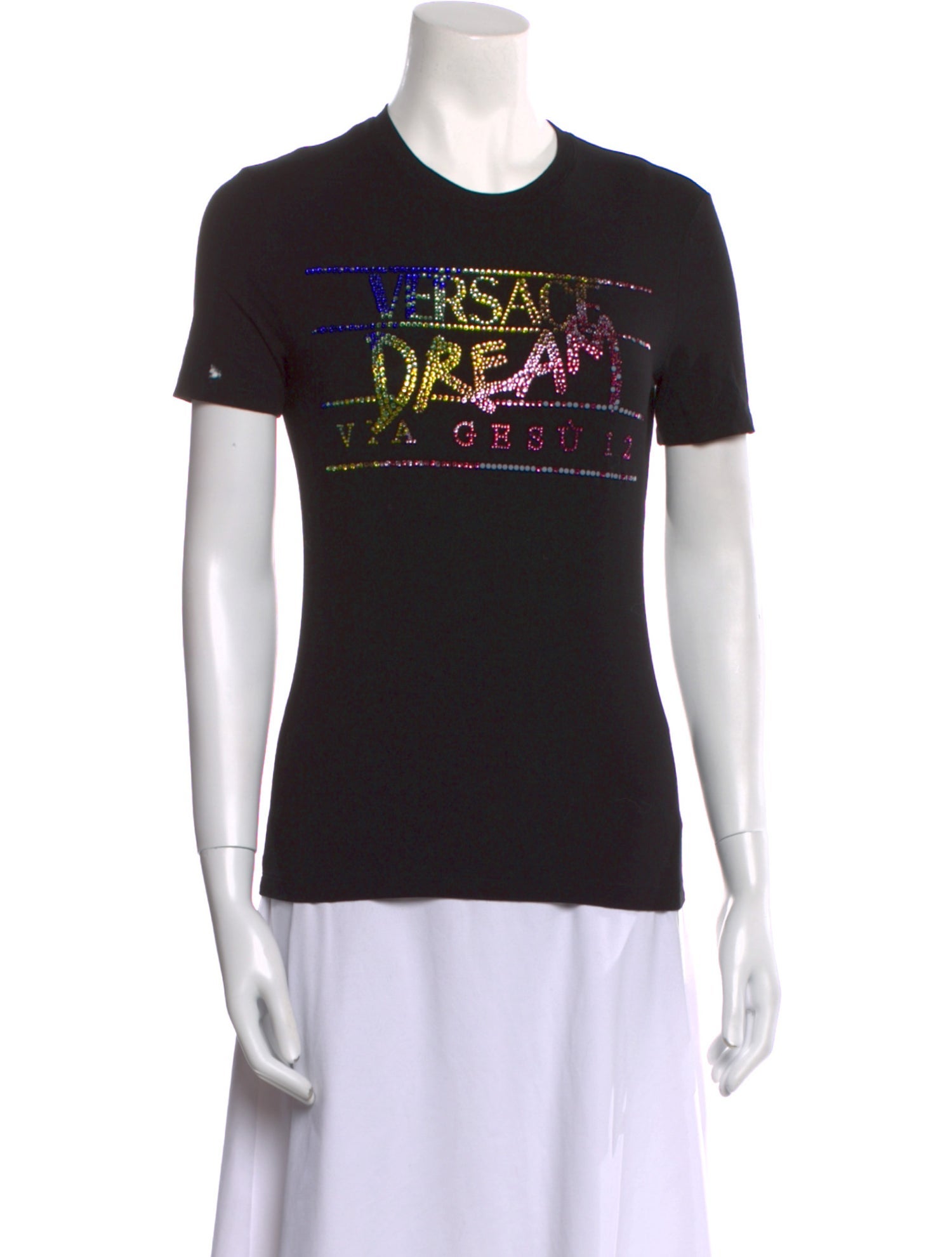 Versace Graphic Print Crew Neck T-Shirt