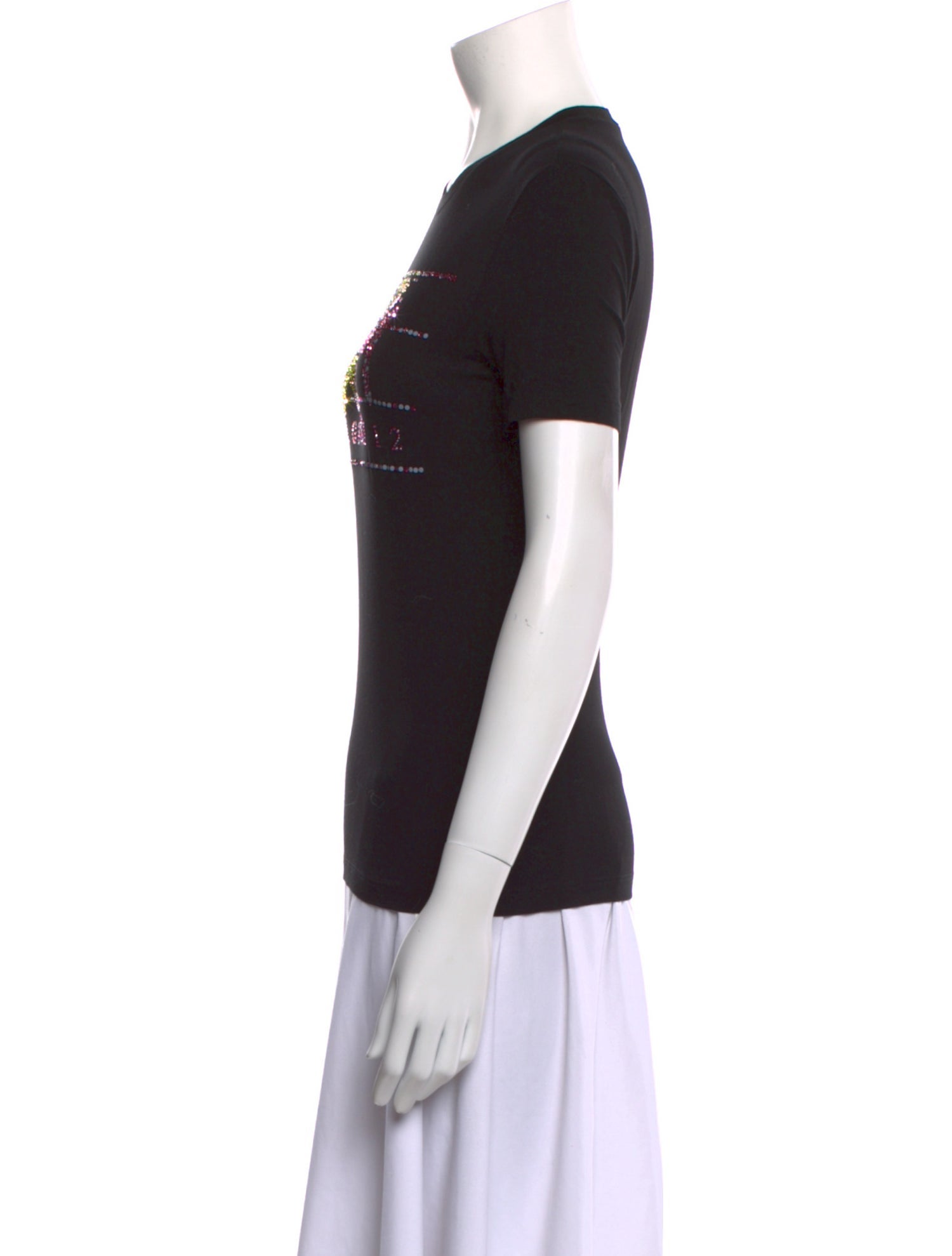 Versace Graphic Print Crew Neck T-Shirt